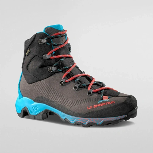 Buty Trekkingowe Damskie La Sportiva Aequilibrium Trek Woman Gtx - Carbon/Malibu Blue