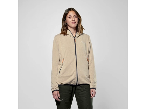 Damska Bluza z Kapturem Salewa Agner Hemp 2 Hooded Jkt W - quicksand