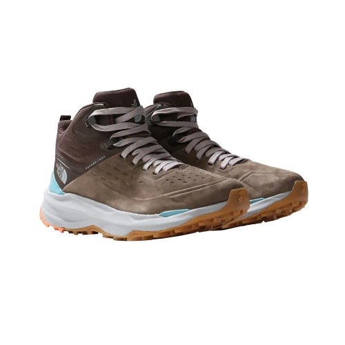Damskie Buty Turystyczne The North Face W Vectiv Exploris 2 Mid Futurelight Lthr - Bipartisan Brown/Demitasse Brown