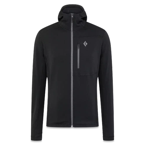 Techniczny Polar Black Diamond M COEFFICIENT FLEECE HOODY - Black