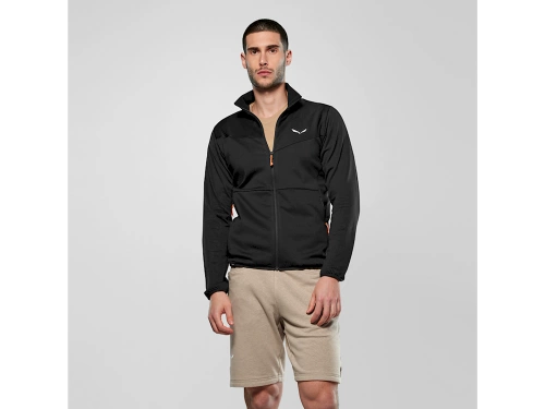 Męski Polar do Trekkingu Salewa Puez Cammino Pl Jkt M - black out