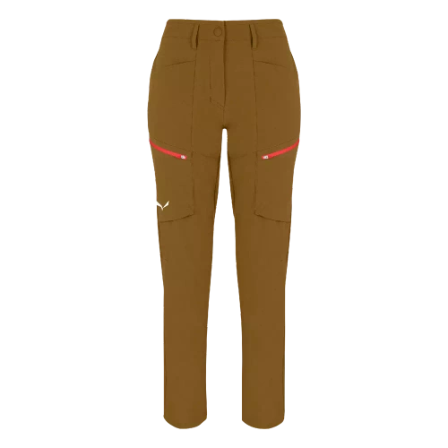 Damskie Spodnie Trekkingowe Salewa Puez Dst W Cargo Pants - golden brown/6080