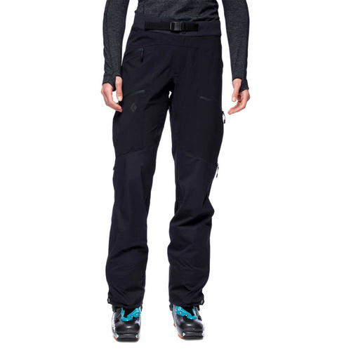 Damskie Spodnie Black Diamond W DAWN PATROL HYBRID PANTS - Black