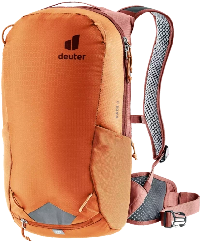 Lekki Plecak Rowerowy Deuter Race 8 - chestnut-redwood