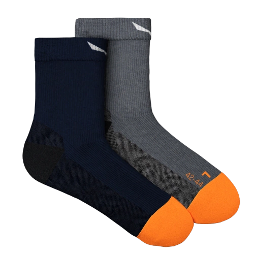 Skarpety trekkingowe nad kostkę Salewa MTN TRN AM M QRT SOCK - navy blazer