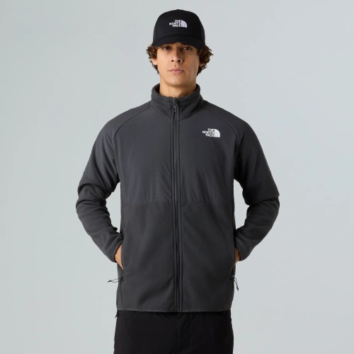 Polar męski z zamkiem na całej długości The North Face M GLACIER HEAVYWEIGHT FULL ZIP - asphltgy/asphltgy/tnfbl