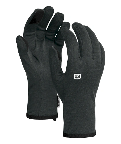 Ciepłe Rękawiczki Merino Ortovox 185 ROCK'N'WOOL GLOVE LINER M - black raven