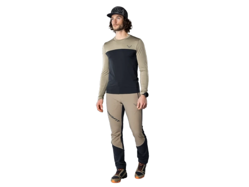 Męska Koszulka z Długim Rękawem Dynafit Traverse S-Tech Longsleeve M - Blueberry Rock Khaki/5260