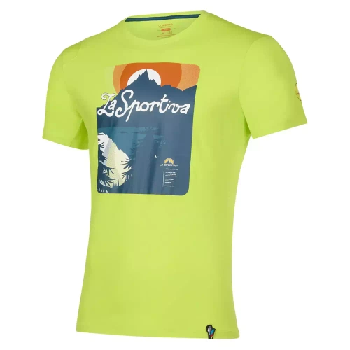 Koszulka bawełniana La Sportiva Lakeview T-Shirt M - Lime Punch