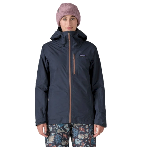 Damska Kurtka Ocieplana Patagonia W's Insulated Powder Town Jkt - Smolder Blue w/Dulse Mauve