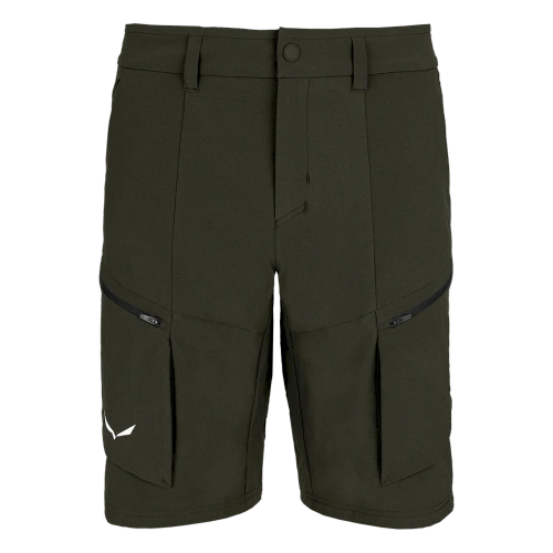 Męskie Spodenki Trekkingowe Salewa Puez Dst M Cargo Shorts - dark olive