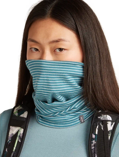 Chusta komin merino Icebreaker U 200 Oasis Flexi Chute - topaz/undyed