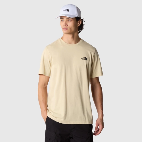 Męska Bawełniana Koszulka The North Face M Ss Simple Dome Tee - Gravel