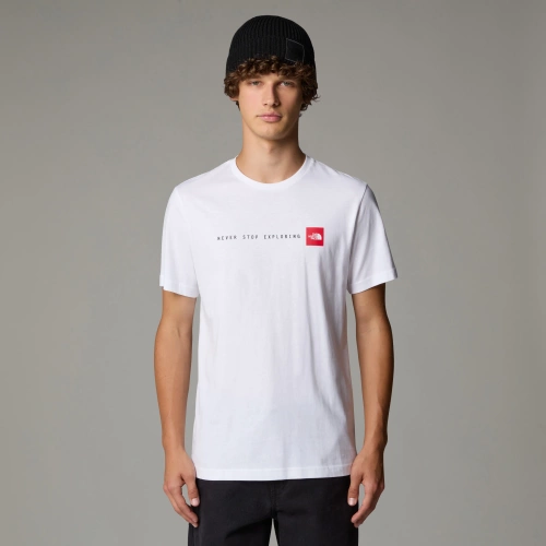 Męska Koszulka The North Face M Ss Never Stop Exploring Tee - TNF White