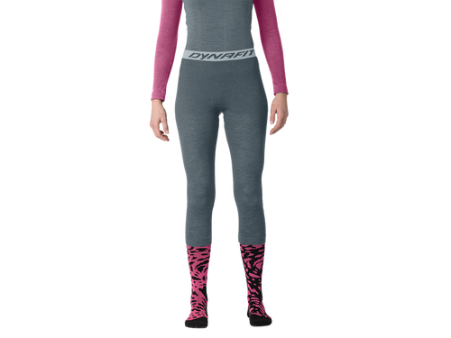 Damskie Getry o długości 3/4 Dynafit TOUR LIGHT MERINO W 3/4 TIGHT - cinder