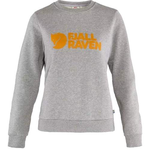 Damska bluza bawełniana Fjallraven Logo Sweater W - Grey-Melange