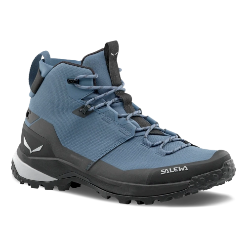 Męskie Wysokie Buty Trekkingowe Salewa Puez 2 Mid PTX M - java blue/black