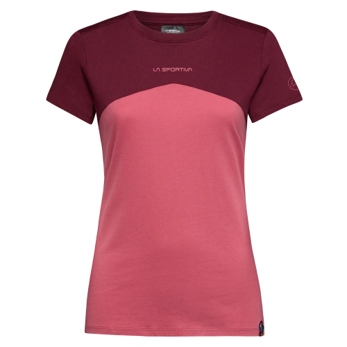 Damska Koszulka Bawełniana La Sportiva Roof T-Shirt W - Rosebay/Redwood