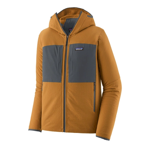 Męski Polar z Kapturem Patagonia M's R2 TechFace Hoody - Raptor Brown