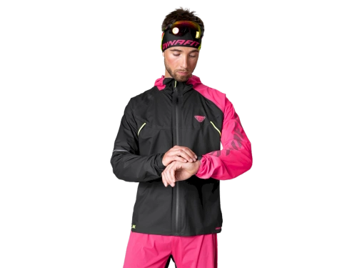 Męska Kurtka Przeciwdeszczowa Dynafit Dna 3L Jkt M - Pink Glo/0910