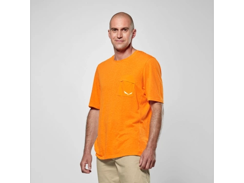 Męska Koszulka do Wspinaczki Salewa Agner Hemp/DST T-Shirt M. - turmeric