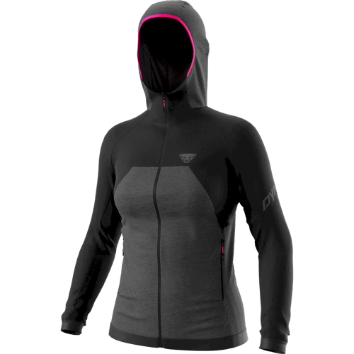 Damska bluza z wełną Dynafit Tour Wool Thermal W Hoody - black out/0530