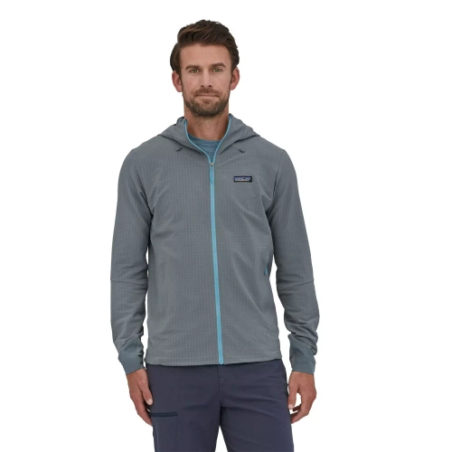 Ciepły Polar Męski Patagonia M's R1 TechFace Hoody - Plume Grey