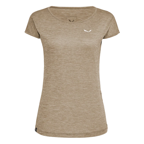 Damska Koszulka Salewa Puez Melange Dry W S/S Tee - quicksand melange