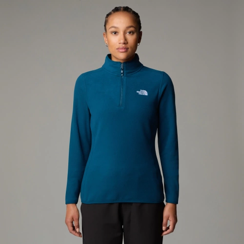 Damski Polar The North Face W 100 Glacier 1/4 Zip - Eu - Midnight Petrol