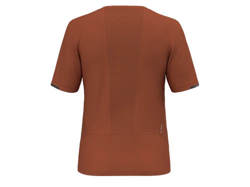 Lekka Męska Koszulka Oddychająca Salewa Pedroc Dry M Hyb T-Shirt - bombay brown