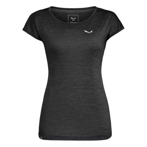 Koszulka Salewa Puez Melange Dry W S/S Tee - black out melange