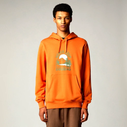 Męska Bluza z Kapturem z Logo Outdoor The North Face M Outdoor Graphic Hoodie - Iron Bronze