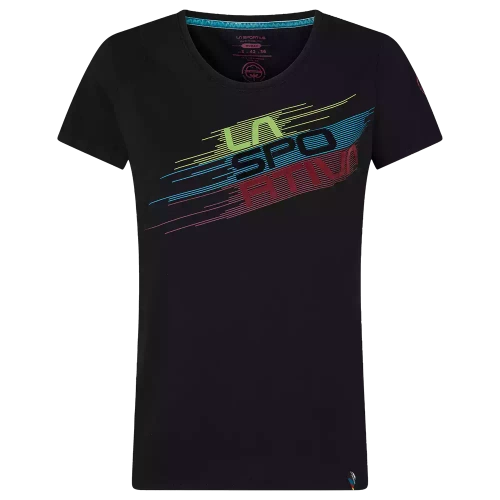 Koszulka damska bawełniana La Sportiva Stripe Evo T-Shirt W - Black
