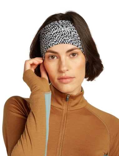 Opaska termoaktywna Icebreaker U Merino 200 Oasis Headband Flock - midnight/navy/snow