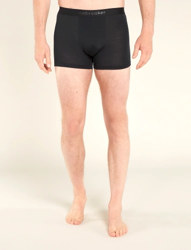 Męskie Bokserki Wełniane Icebreaker M Mer 125 Cool-Lite Anatomica Boxers - black