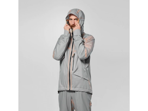 Lekka Męska Kurtka Przeciwdeszczowa Salewa Nxt PTX 3L Jkt M - alloy