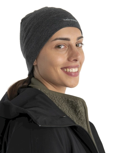 Czapka termoaktywna z wełny merino Icebreaker U Merino 200 Oasis Beanie - jet heather