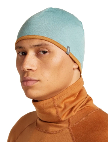 Dwustronna czapka na zimę Icebreaker U 200 Oasis Revers Beanie - hydro/trail