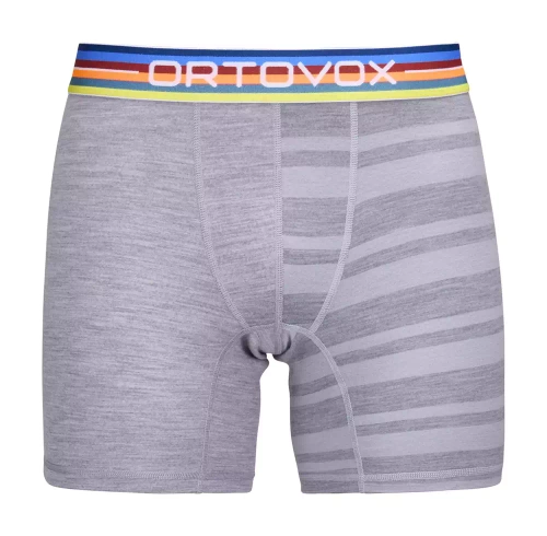 Bokserki z Wełną Ortovox 185 Rock'N'Wool Boxer M - grey blend