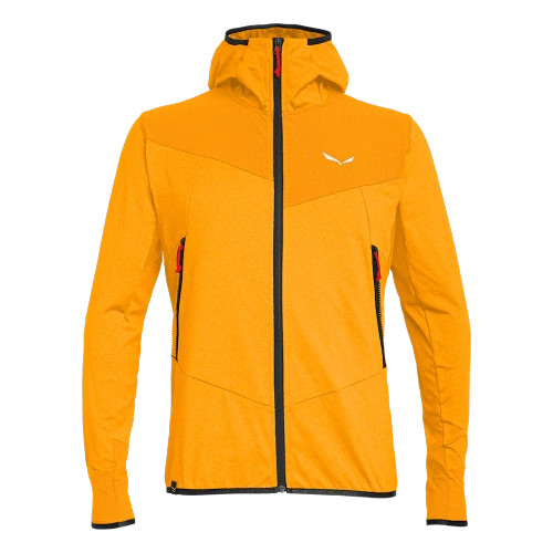 Męska Bluza Polarowa Salewa Agner Hybrid Pl/DST M Fz Hdy - turmeric melange/0910