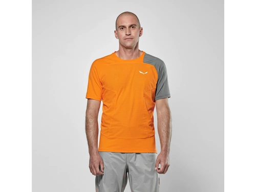 Męska Koszulka Oddychająca Salewa Nxt Hyb T-Shirt M - turmeric