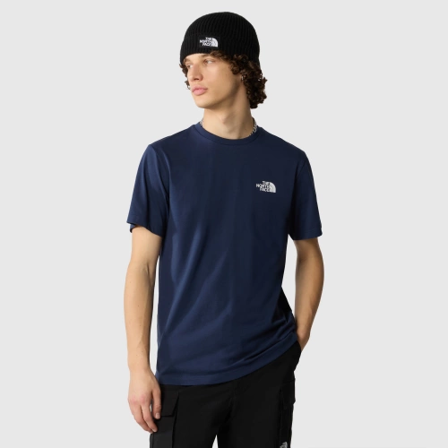 Męski Koszulka Bawełniana The North Face M Ss Simple Dome Tee - Summit Navy