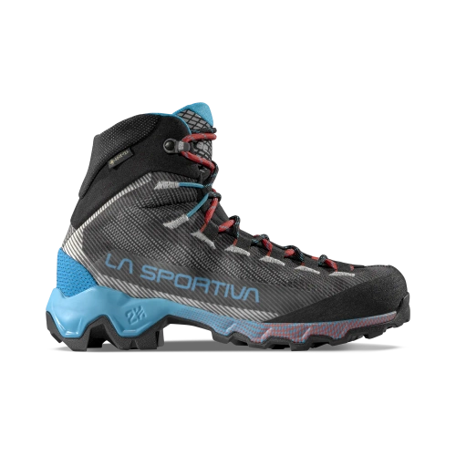 Damskie Buty Trekkingowe  La Sportiva Aequilibrium Hike Woman Gtx - Carbon/Malibu Blue