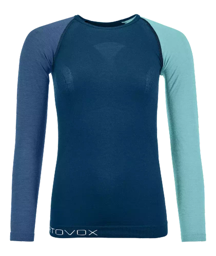 Koszulka z Wełną Ortovox 120 Comp Light Long Sleeve W - petrol blue