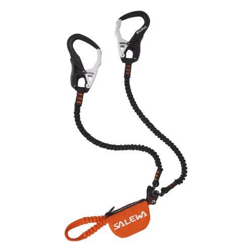 Lonża do Via Ferraty Salewa Set Via Ferrata Ergo Tex - black/orange