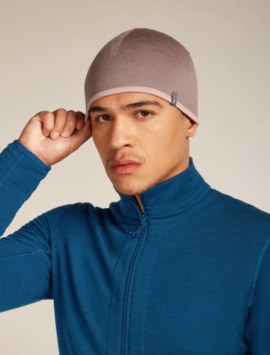 Termoaktywna czapka dwustronna Icebreaker U 200 Oasis Revers Beanie - summit/blush