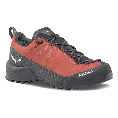 Damskie wodoodporne buty podejściowe Salewa WILDFIRE LEATHER 2 GTX W - etruscan red/black