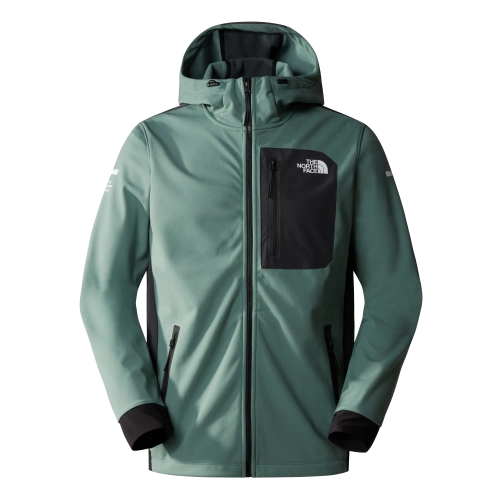 Kurtka The North Face M Mountain Athletics Lab Softshell Hoodie - Dark Sage-Asphalt Grey-TNF Black