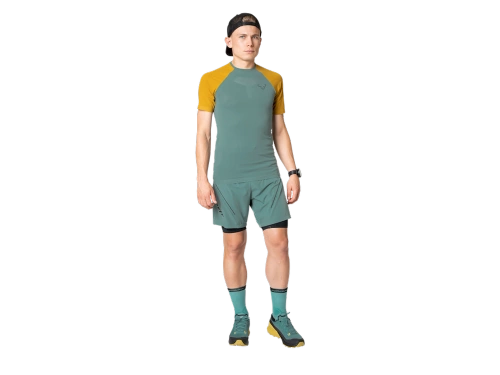 Męska Oddychająca Koszulka Biegowa Dynafit Ultra 3 S-Tech S/S Tee M - atlantic/7400