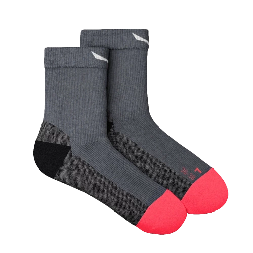 Skarpety Górskie Salewa Mtn Trn Am W Qrt Sock - grey melange